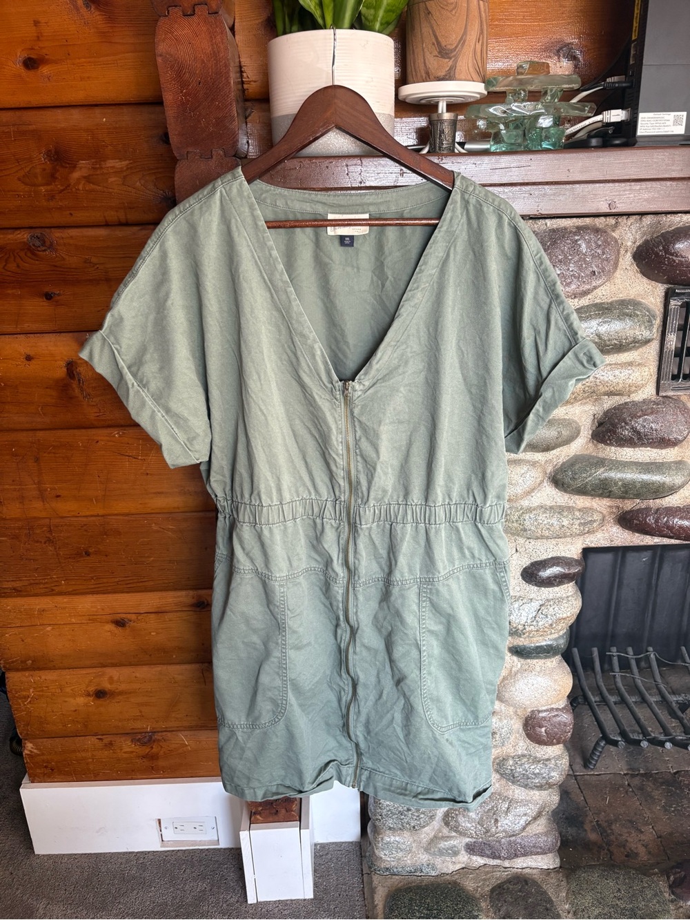 Universal Thread Olive Green Utility Safari Dress XXL Pockets